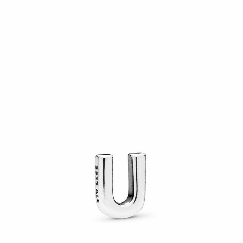 Pandora Letter U Petite Locket Charm NZ, Sterling Silver (710392-KEA)